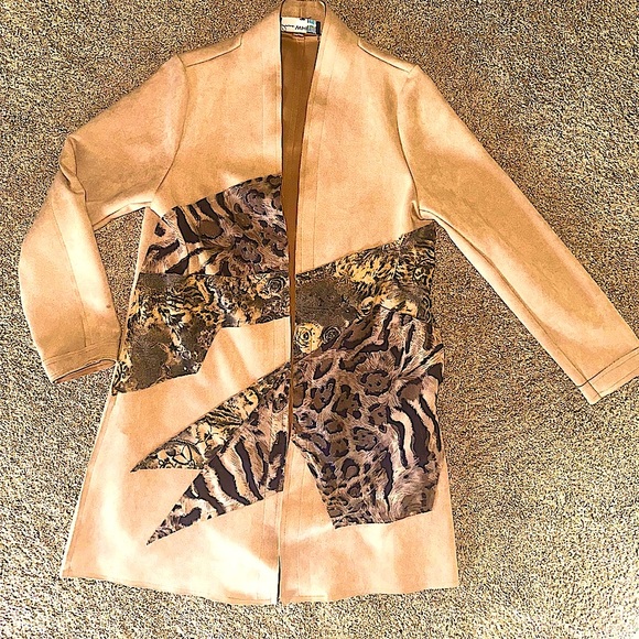 Donna White Suede Jacket size M - Picture 2 of 7